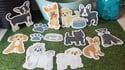 Assorted Small Dog Stickers (14 Pack)