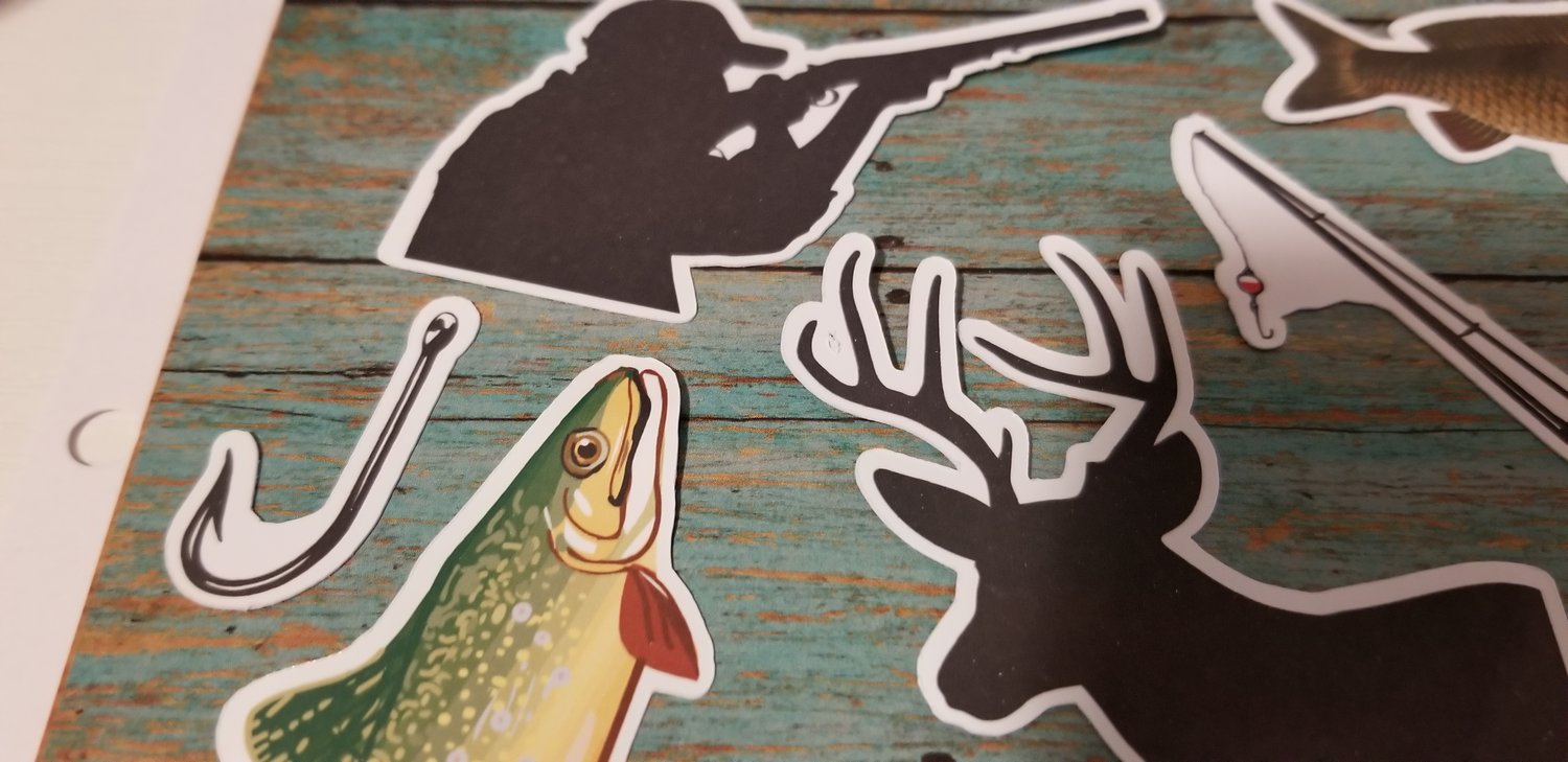 Hunting And Fishing Stickers - Shop on Pinterest