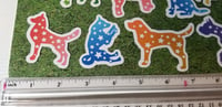 Image 2 of Celestial Starry Gradient Dog Silhouette Stickers (12 Pack)