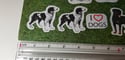 I Love Dogs Stickers (12 Pack)