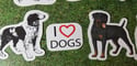 I Love Dogs Stickers (12 Pack)