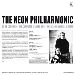 Image of THE NEON PHILHARMONIC - To Be Continued: The Complete Warner Bros Non Album Singles & More (LP)