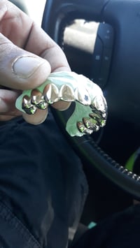 Image of GOLDYLOXGRILLZ 14k yellow and white gold 