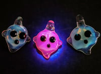 Image 1 of Ghost Necklace Pendants - UV Reactive Hot Pink