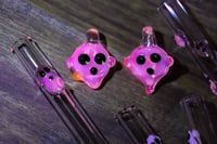 Image 3 of Ghost Necklace Pendants - UV Reactive Hot Pink