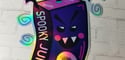Kawaii Spooky Grape Juice Box Sticker