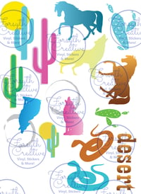 Image 5 of Desert Cactus and Creature Stickers