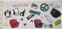 Image 2 of Totally Rad 90's Nostalgia Sticker Pack