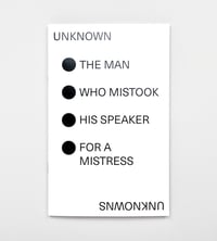 Image 1 of The Man Who Mistook His Speaker for a Mistress