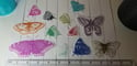 Multicolor Assorted Butterflies Stickers (12 Pack)