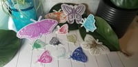 Image 1 of Multicolor Assorted Butterflies Stickers (12 Pack)