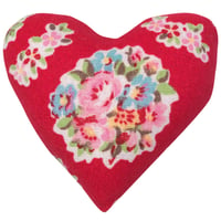 Image 1 of GreenGate Fabric Hanging Christmas Ornament ~ Heart Designs 