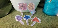 Image 1 of Artsy Floral Drawing and Shapes Stickers (5 Pack)