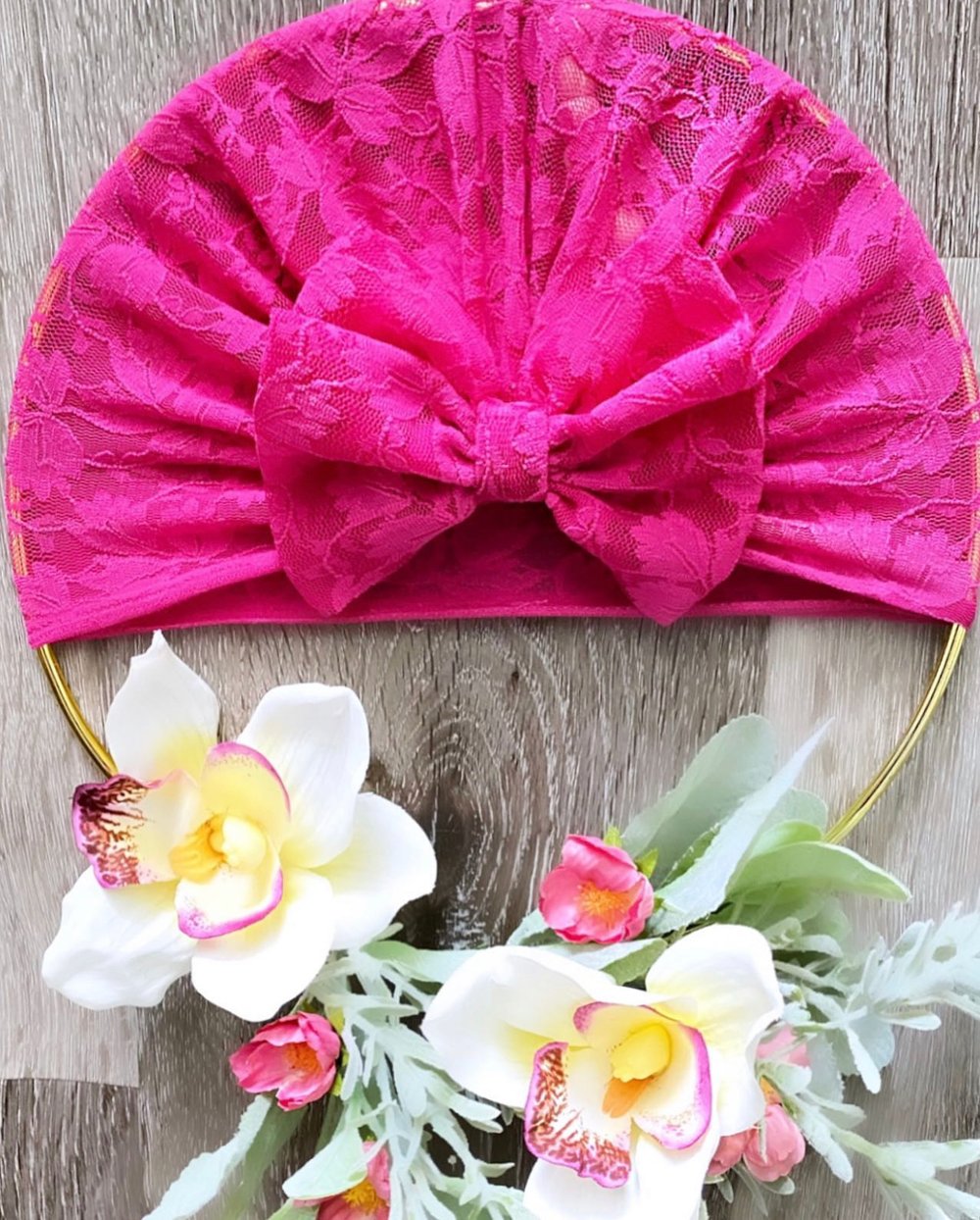 Image of Luna Bowy Lace Turban 