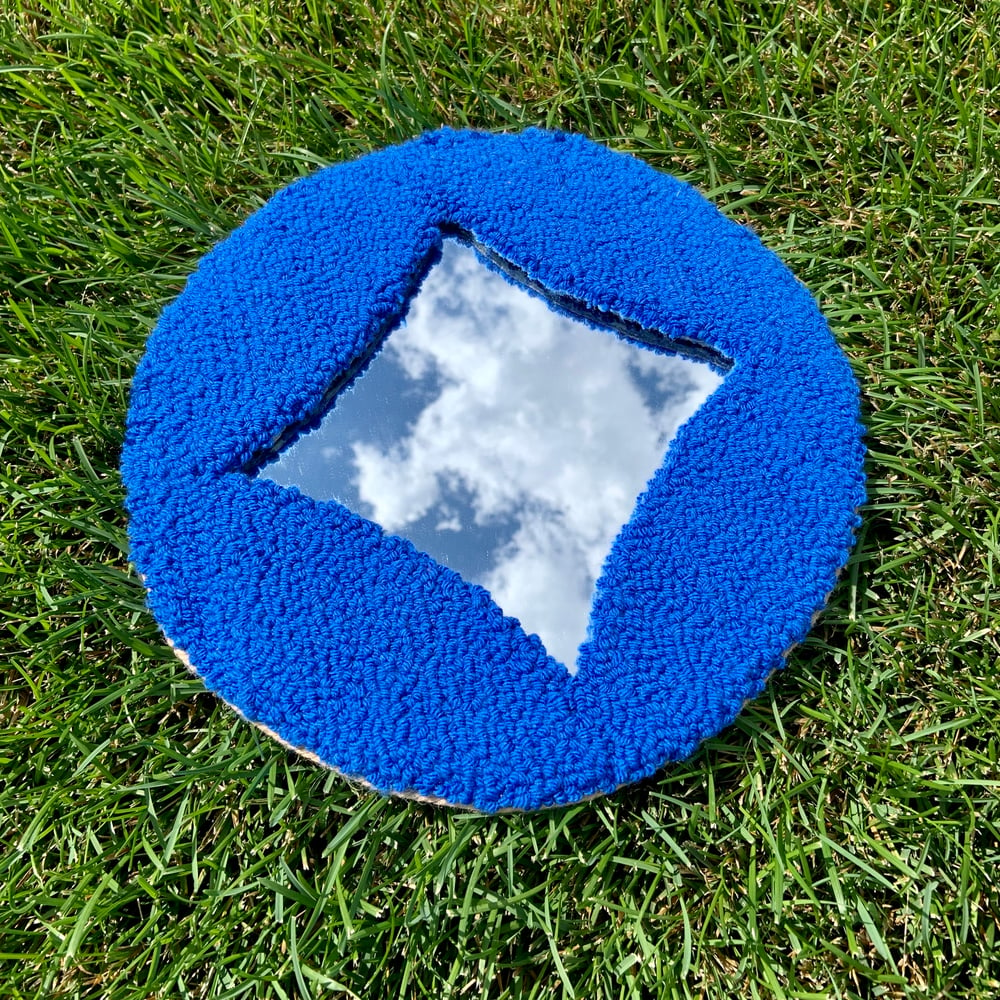 Image of Cobalt Round Mirror