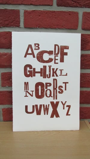 Letterpress Alphabet Print - Portrait