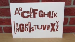 Letterpress Alphabet Print - Landscape