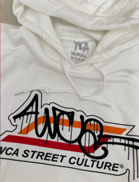 Image 2 of WHITE HOODIE "wca street culture"