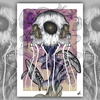 Jellyfish Skull Print