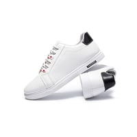 Casual Low-Top Lace-Up Sneakers - White