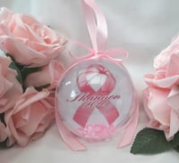Image 3 of 6cm of 8cm Beautiful Breast Cancer Survivor Ornament,Breast Cancer Survivor Gift,Breast Cancer Survi
