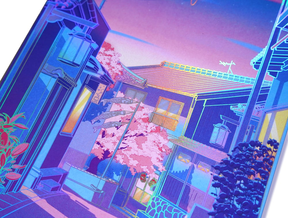 Image of Hanami Street A4 HOLOGRAPHIC PRINT