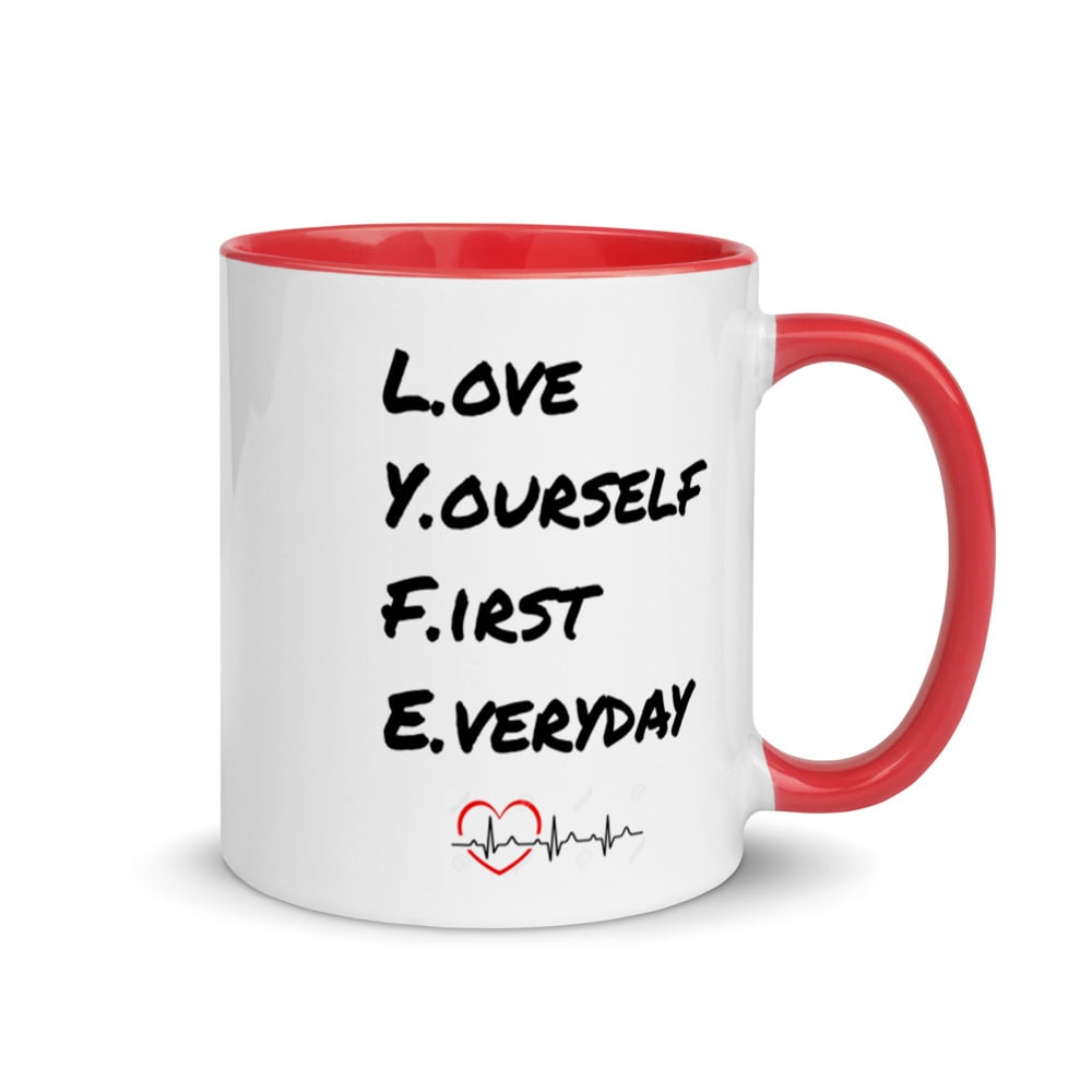 Image of  Mugs *4* L.Y.F.E  Self Love (Red Accent)