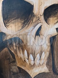Image 2 of Bomber Skull Original Painting