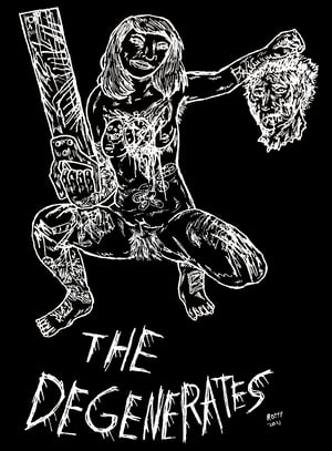 Image of The Degenerates Unisex Black T-Shirt
