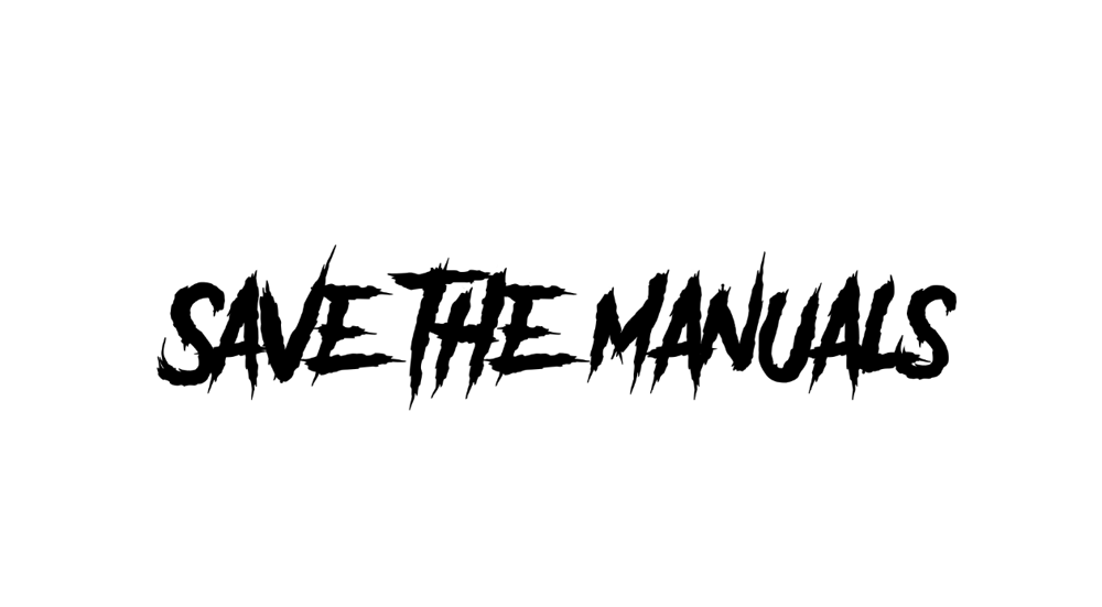 Save the Manuals Decal