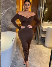 Image 1 of Coco Brown Bodycon 