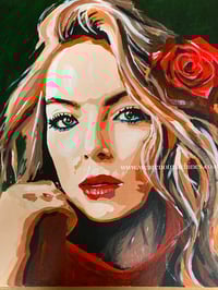 Image 1 of Jodie Comer - The look  - Original Painting 