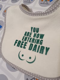 Free Dairy Baby Bib.