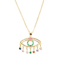 Image 1 of Rainbow Eye Necklace 