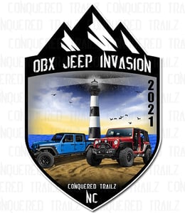 Image of OBX Jeep Invasion 2021 - Event Badge