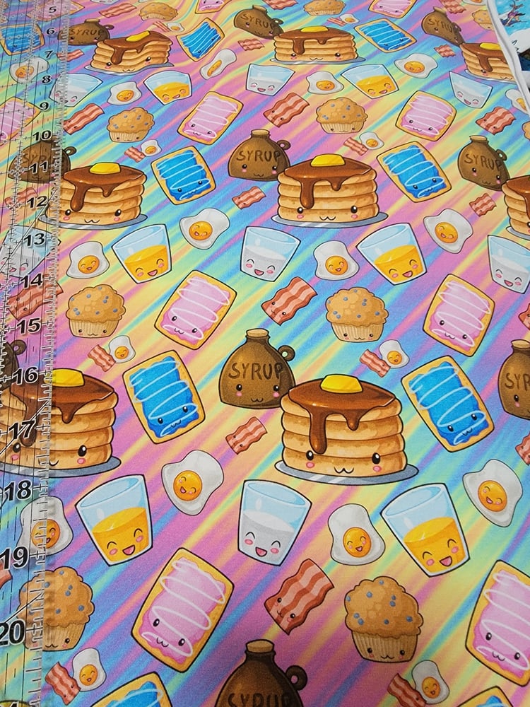 Image of Kawaii breakfast seamless file