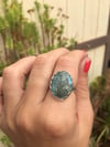 Vintage Oval Turquoise & Silver 