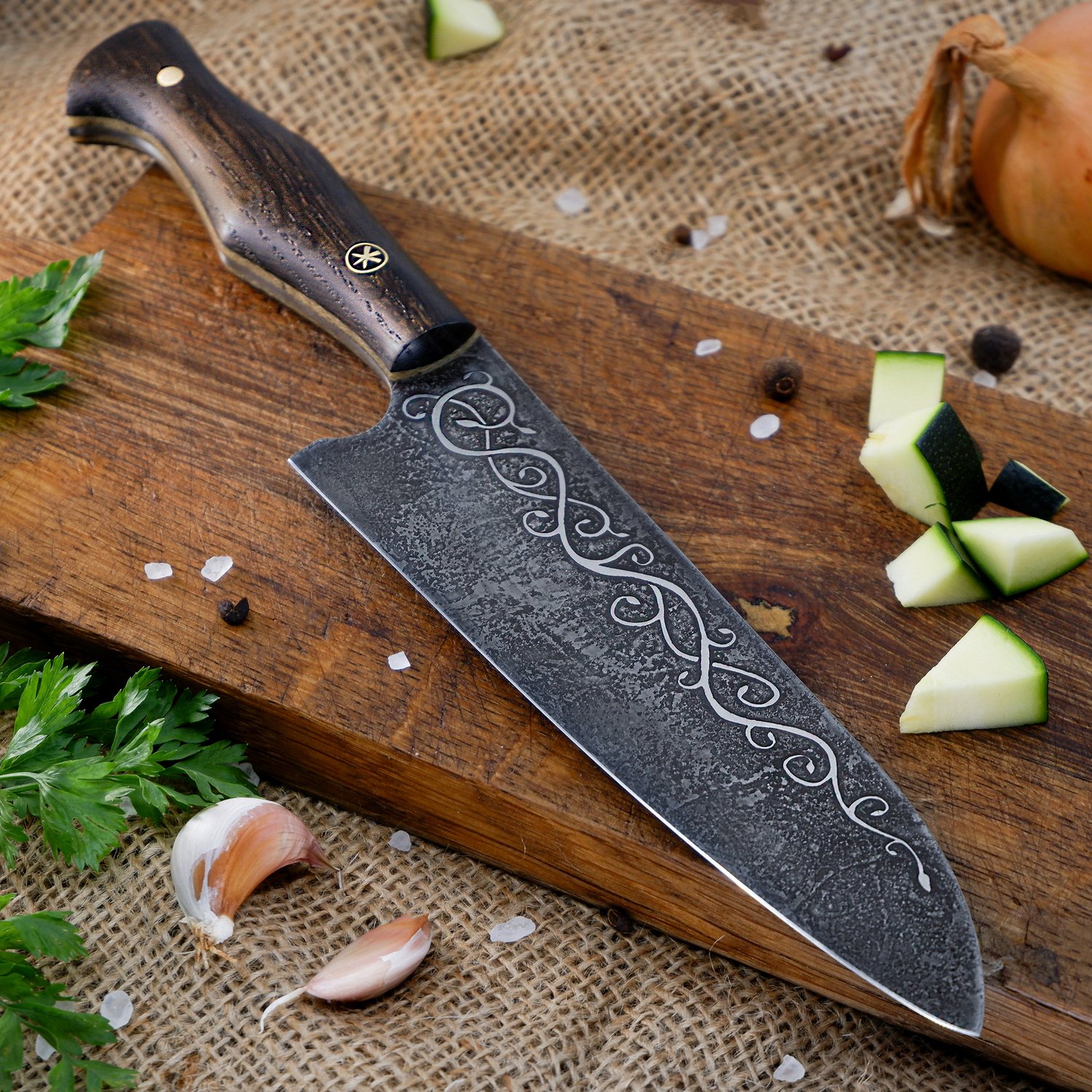 Ornament [Santoku] Bog Oak