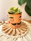 Nutcracker Christmas Face Pot