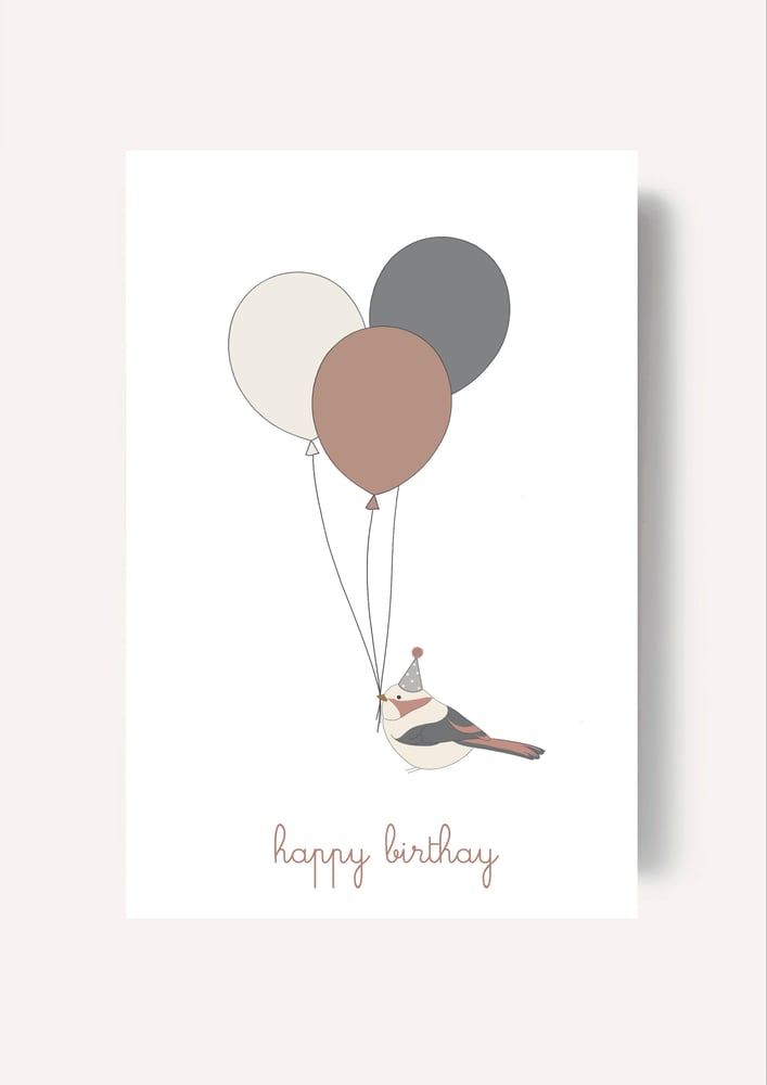 Image of Carte - Happy birthday petit oiseau 