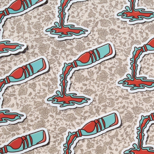 Ooze Bottle Sticker