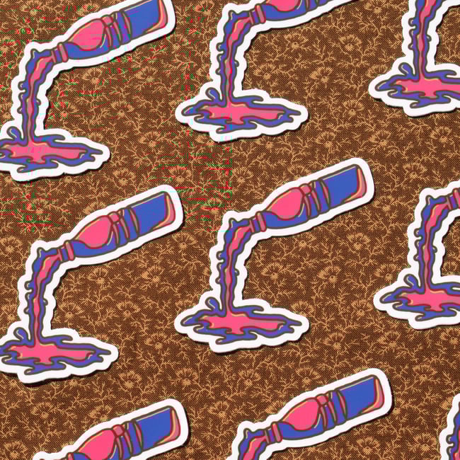 Ooze Bottle Sticker
