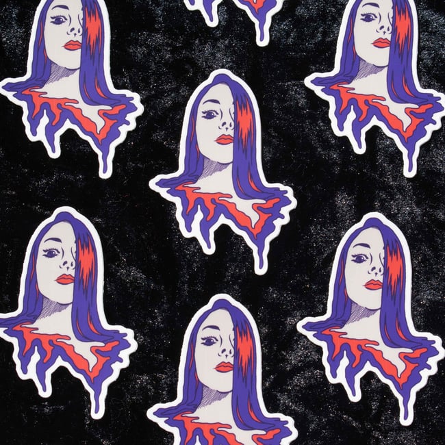 Distortion Face Sticker