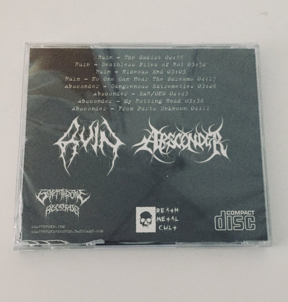 RUIN / ABSCONDER - Split CD