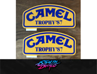 2x Camel Trophy '87 Madagascar Genuine vintage stickers