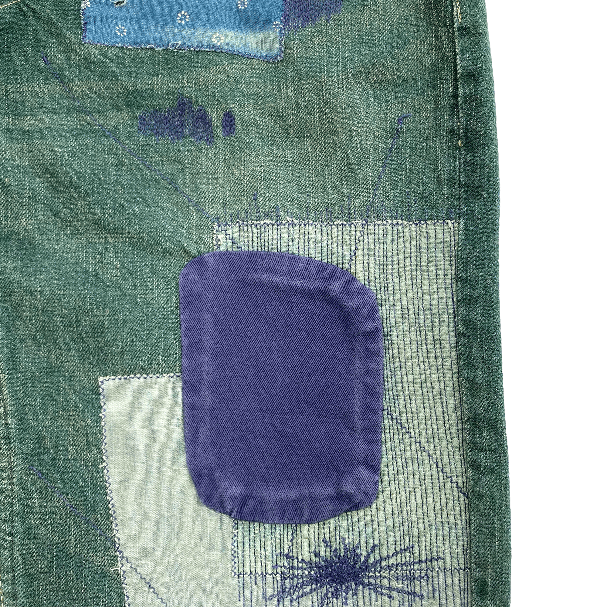 Kapital Kountry Reworked Patch Denim | neverlandsupply Kapital Kountry Reworked Patch Denim | neverlandsupply