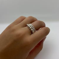 Image 2 of Silver Luna Ring - 2mm