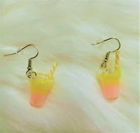 Pink Lemonade Milkshake Earrings