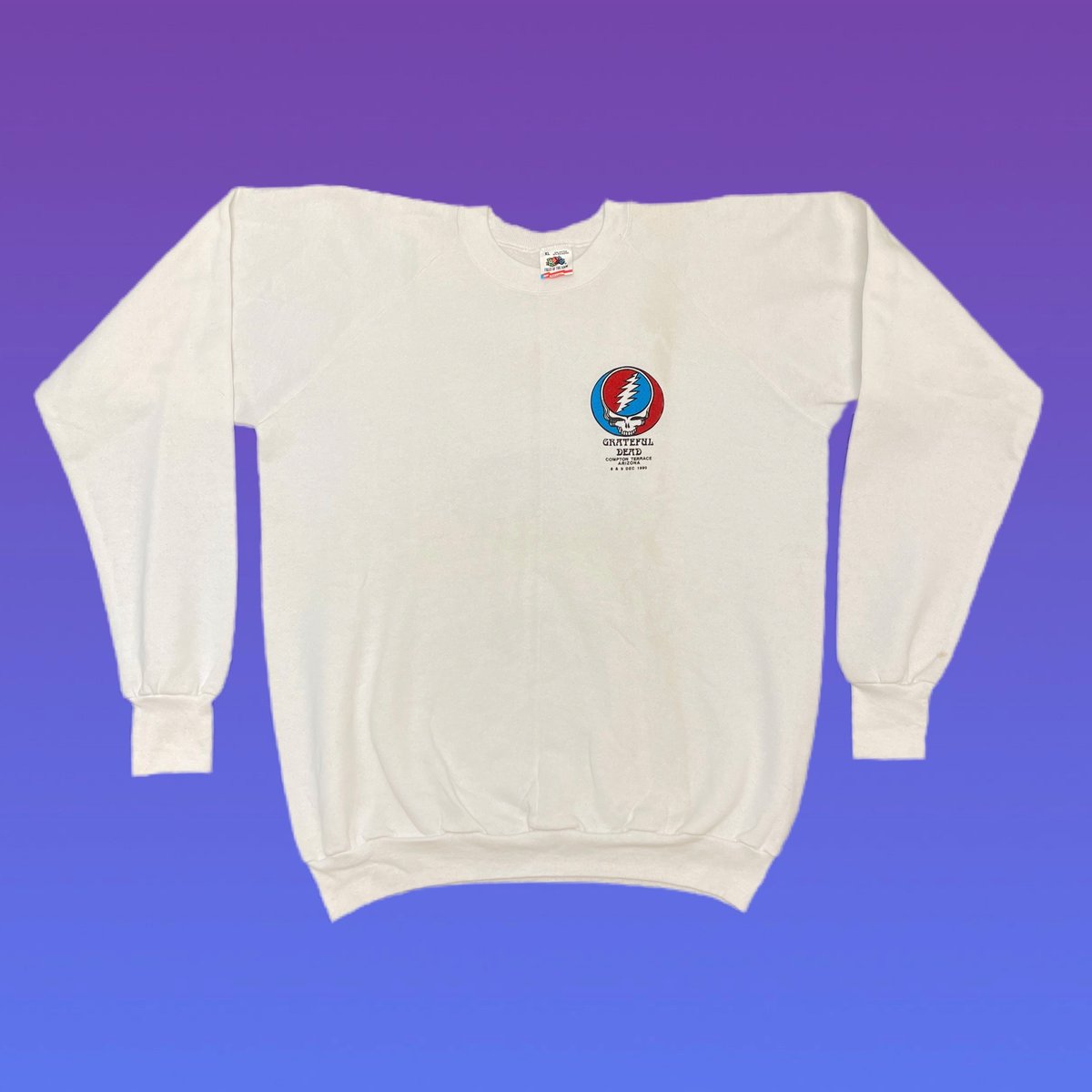 Original Vintage Grateful Dead / Crew 1990 Long Sleeve Crewneck Sweatshirt! X-LARGE