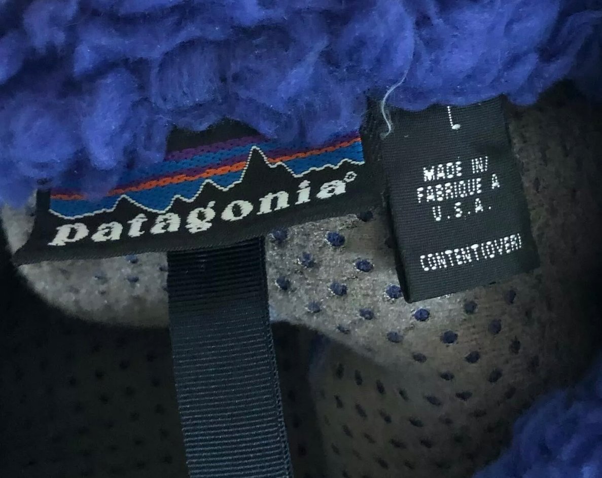 Image of Vintage Patagonia Retro X Cobalt & Black Jacket L